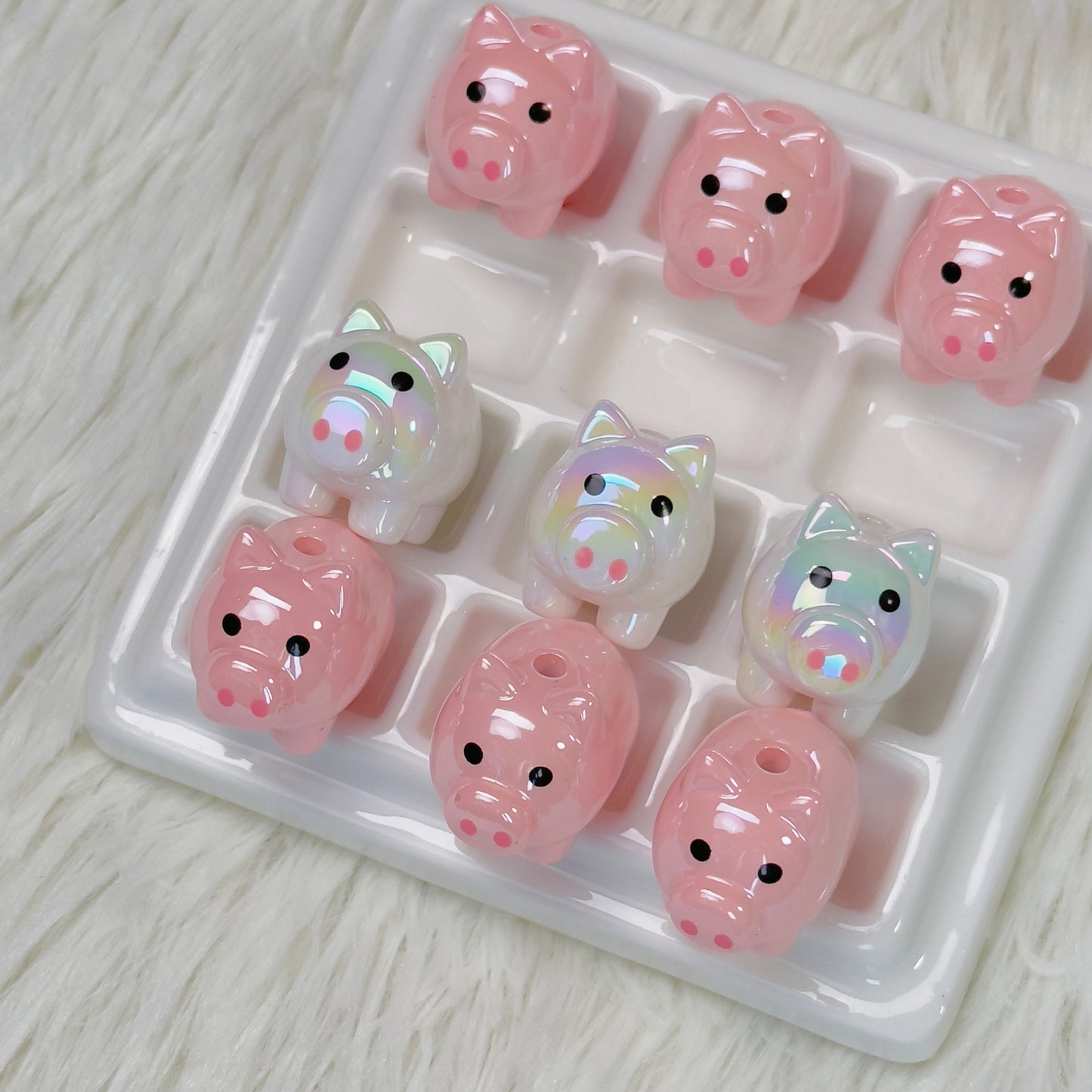 White and Pink Piggys