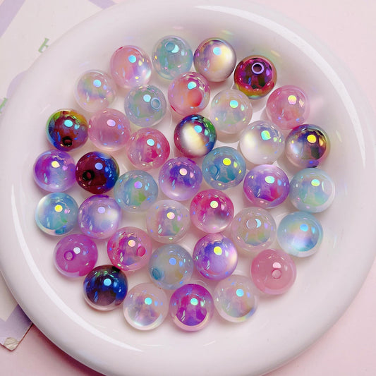 16MM UV coated acrylic cat eye beads