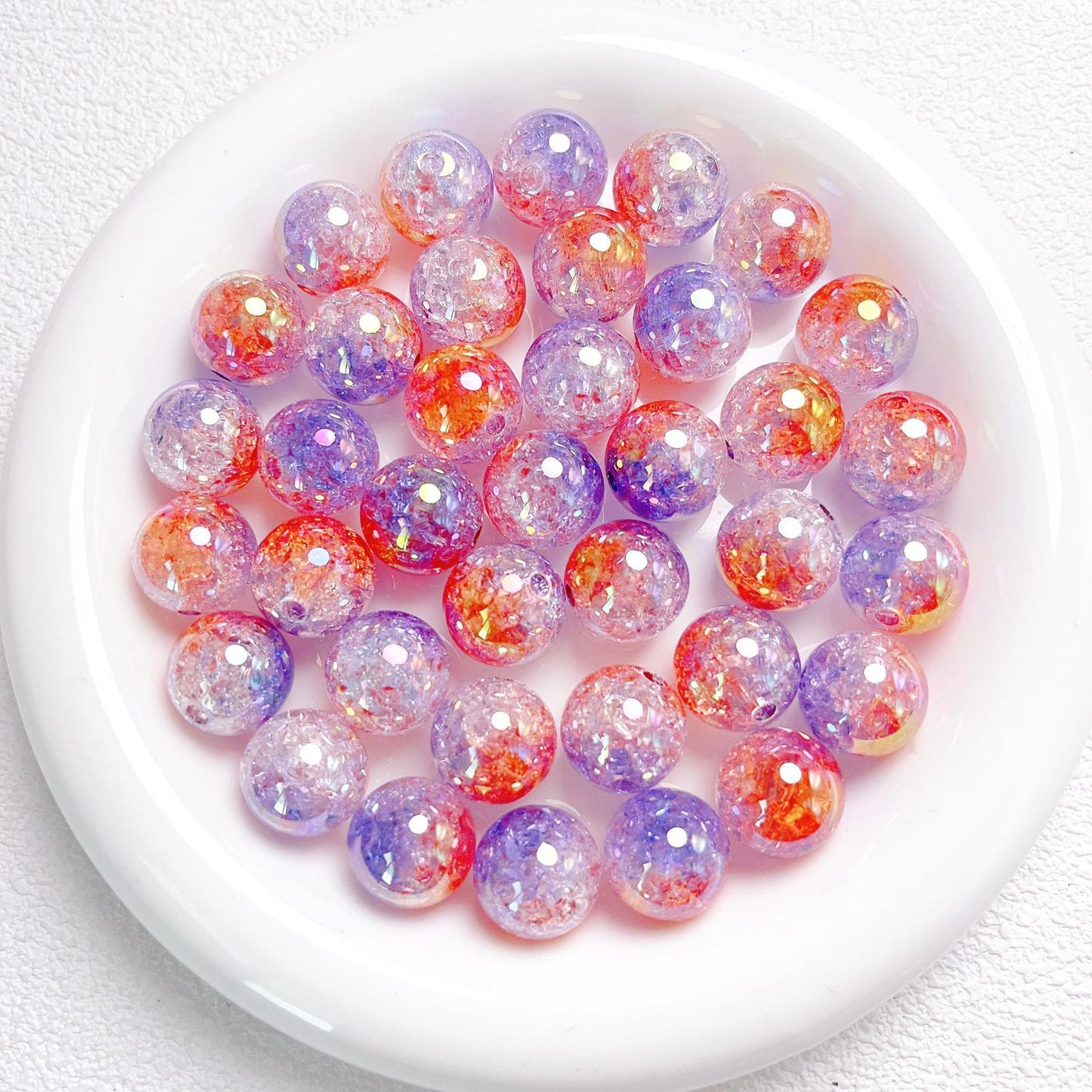 16MM UV color gradient burst beads