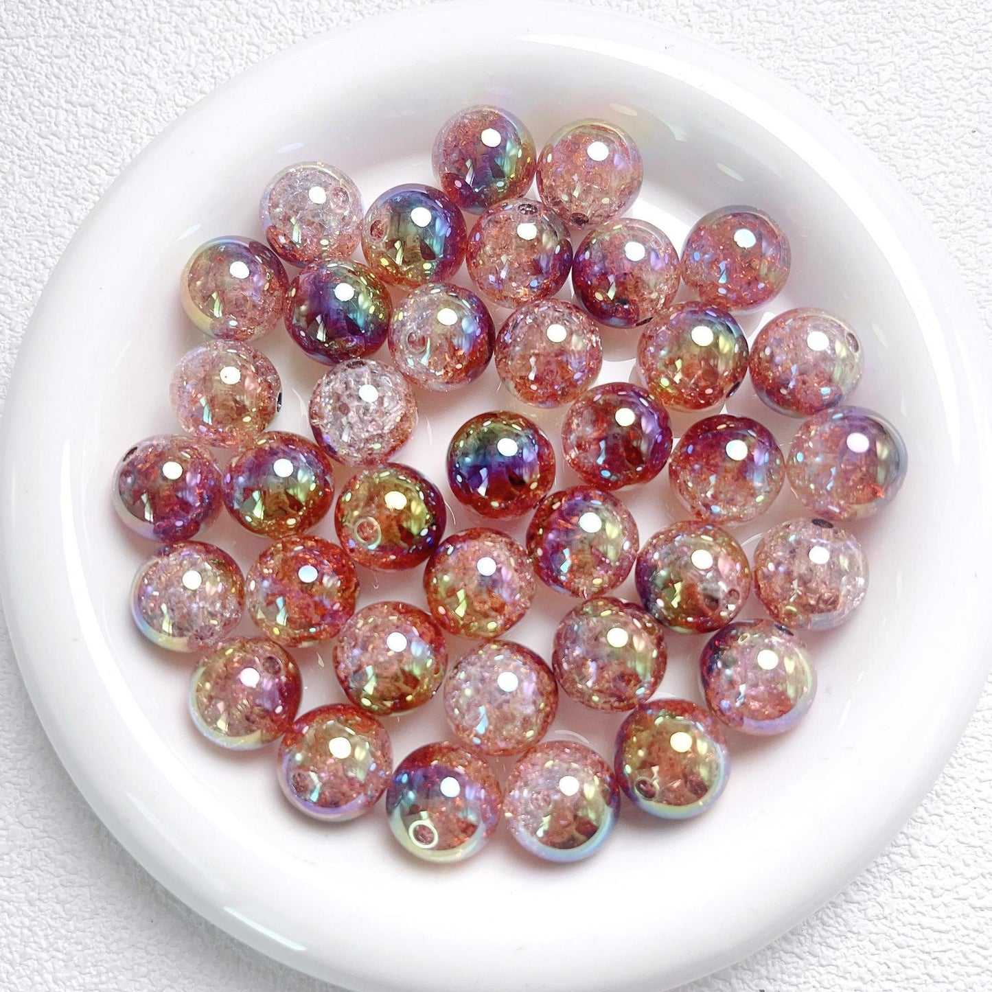 16MM UV color gradient burst beads