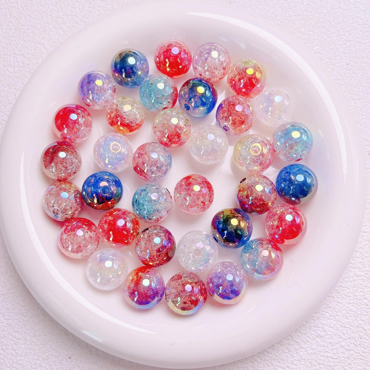 16MM UV color gradient burst beads