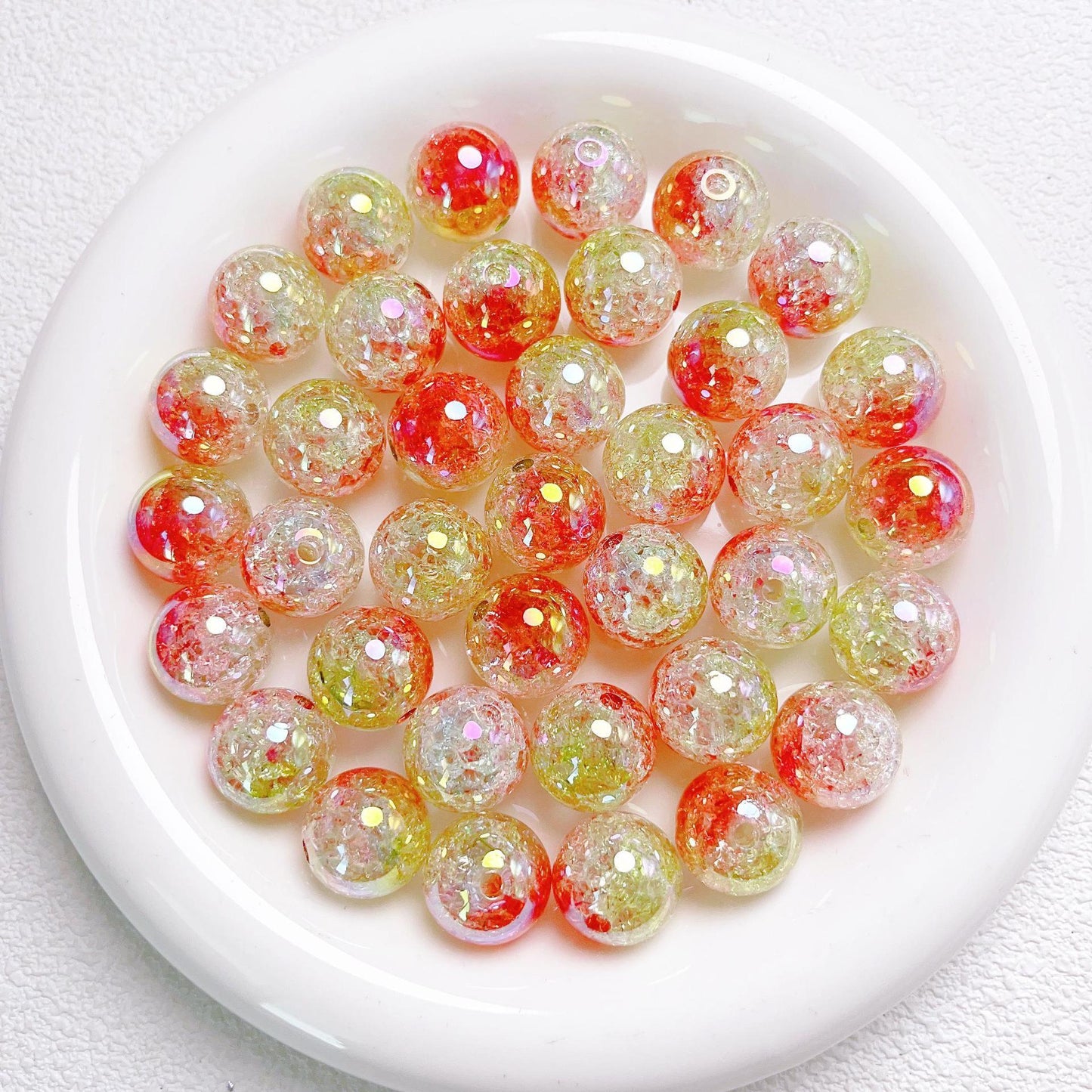 16MM UV color gradient burst beads