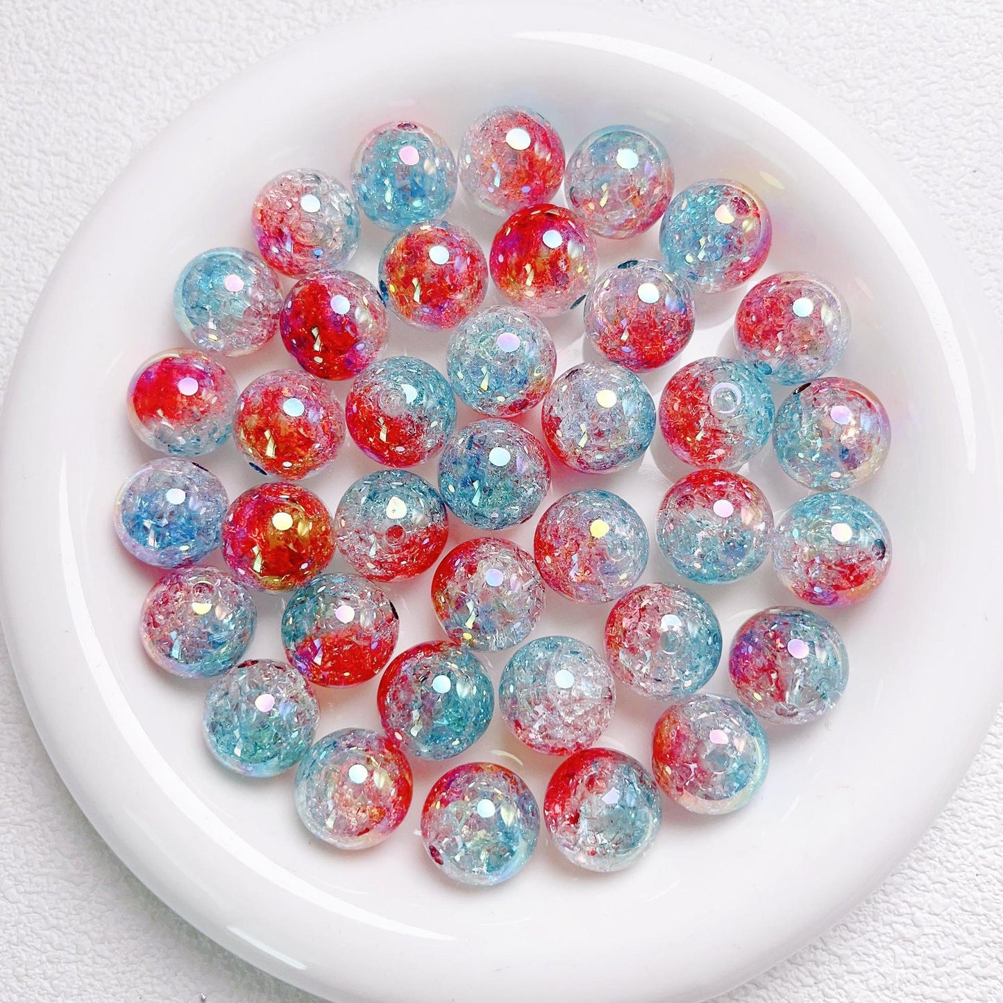 16MM UV color gradient burst beads