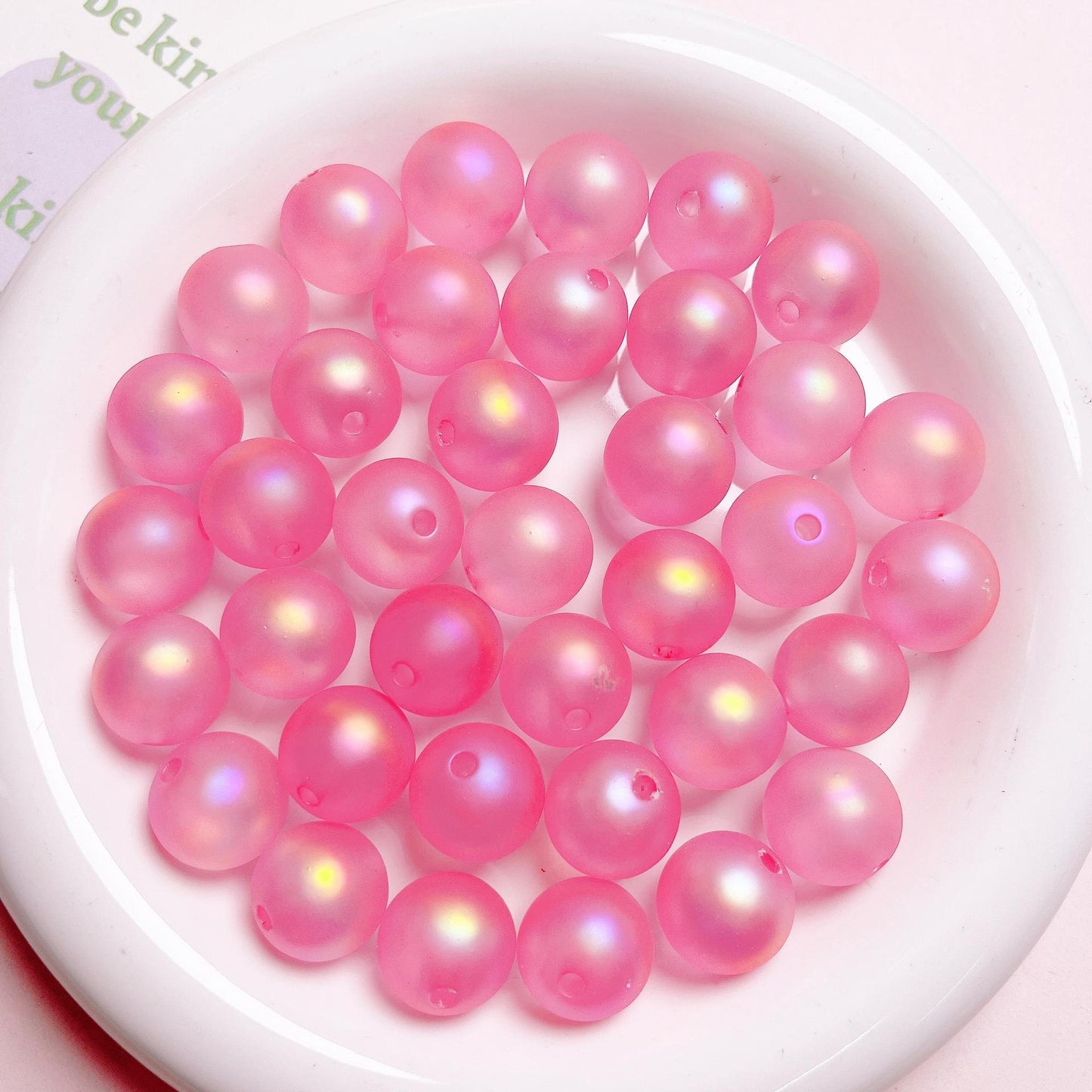 16MM UV Colorful Rubber Round Beads