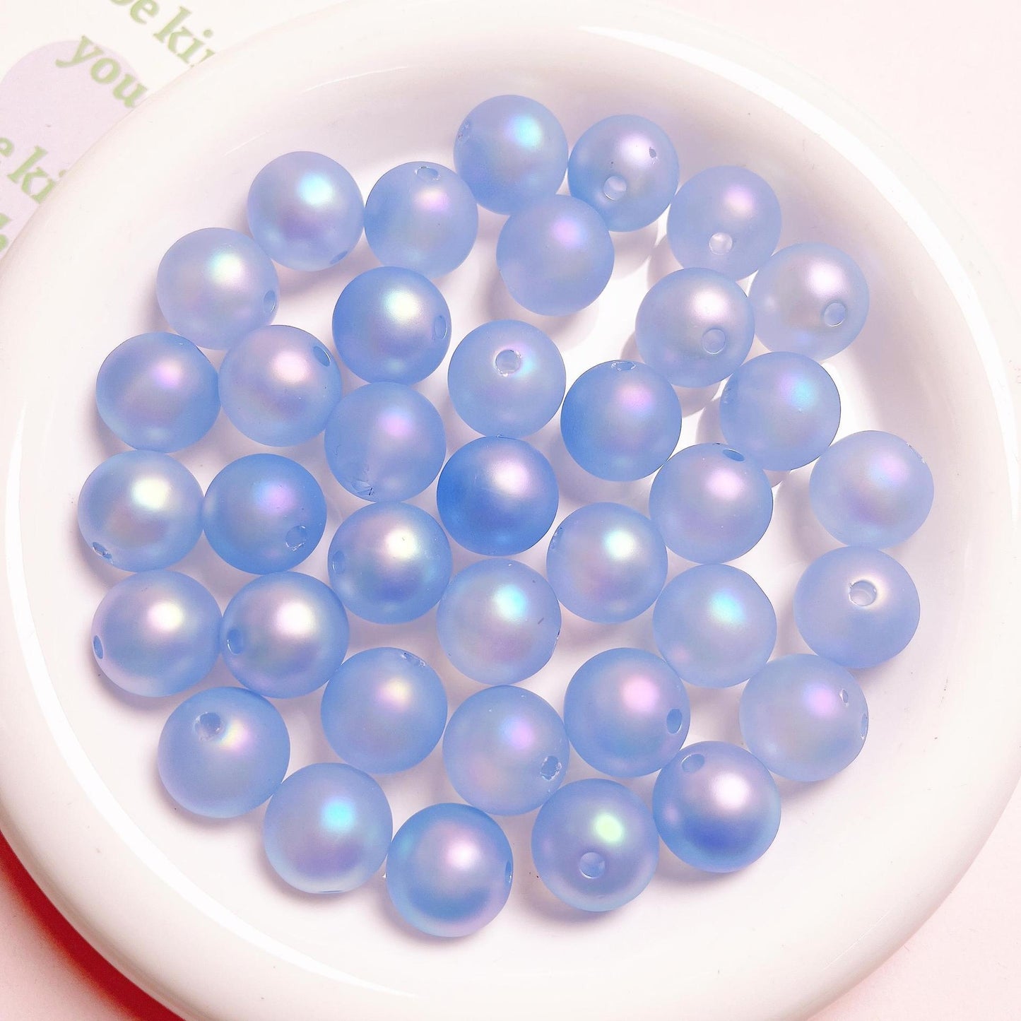 16MM UV Colorful Rubber Round Beads