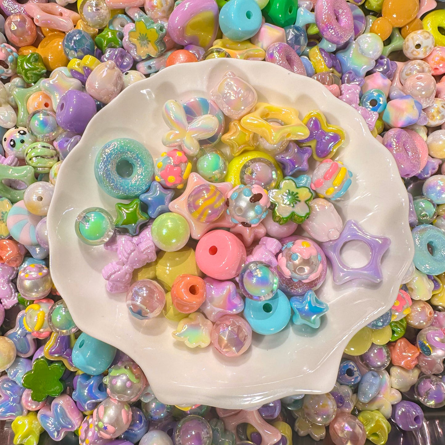 【Only For Tiktok Livestream!!】 Rainbow Bead Ocean Scoop DIY Bead Creator‘s Paradise