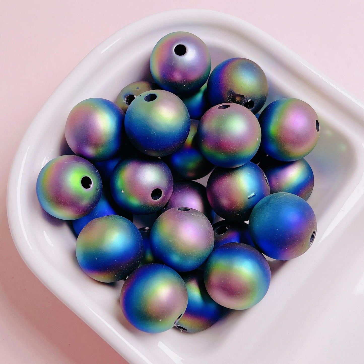 16MM Acrylic UV Colorful Paint Rubber Balls