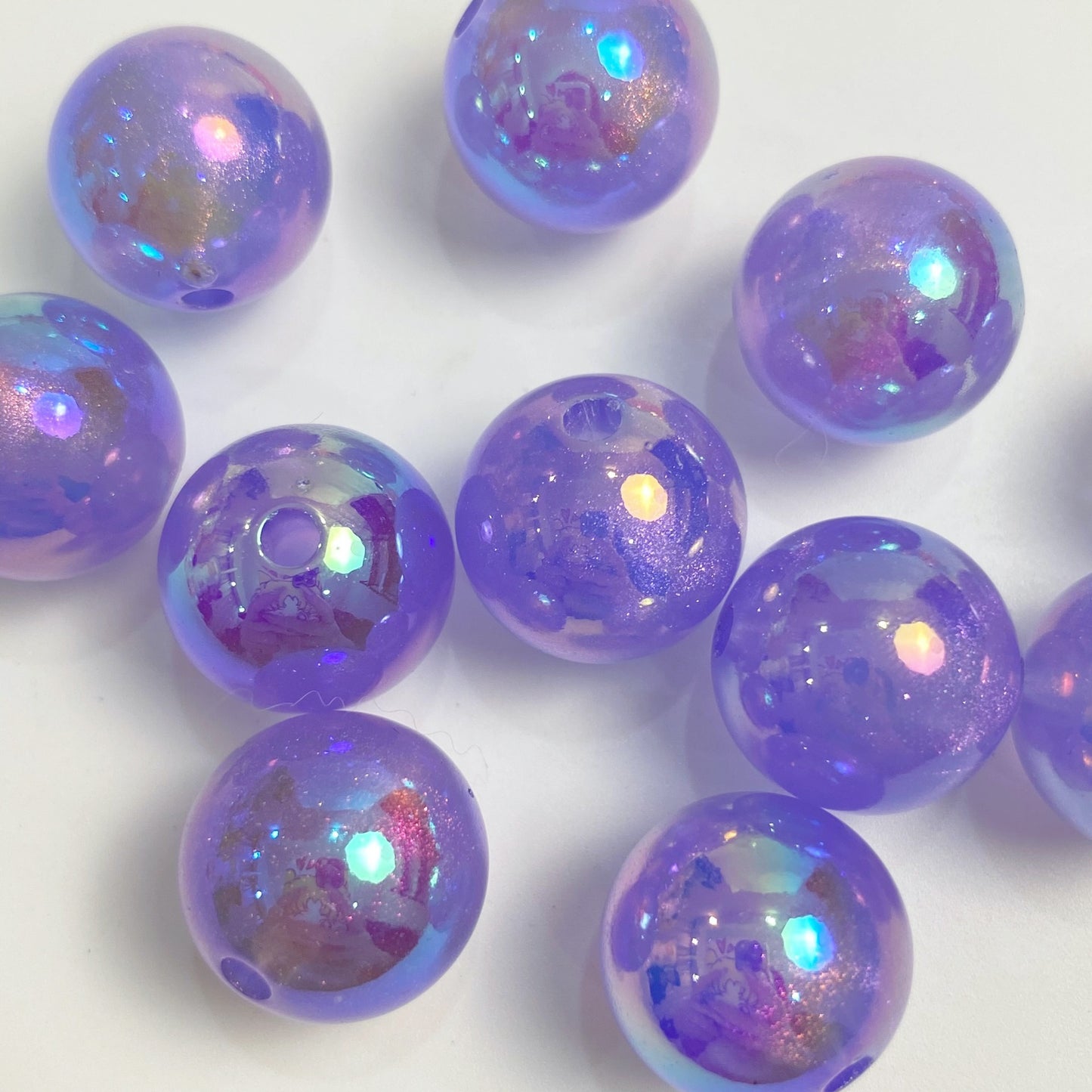 16MM Luminous gold powder round beads