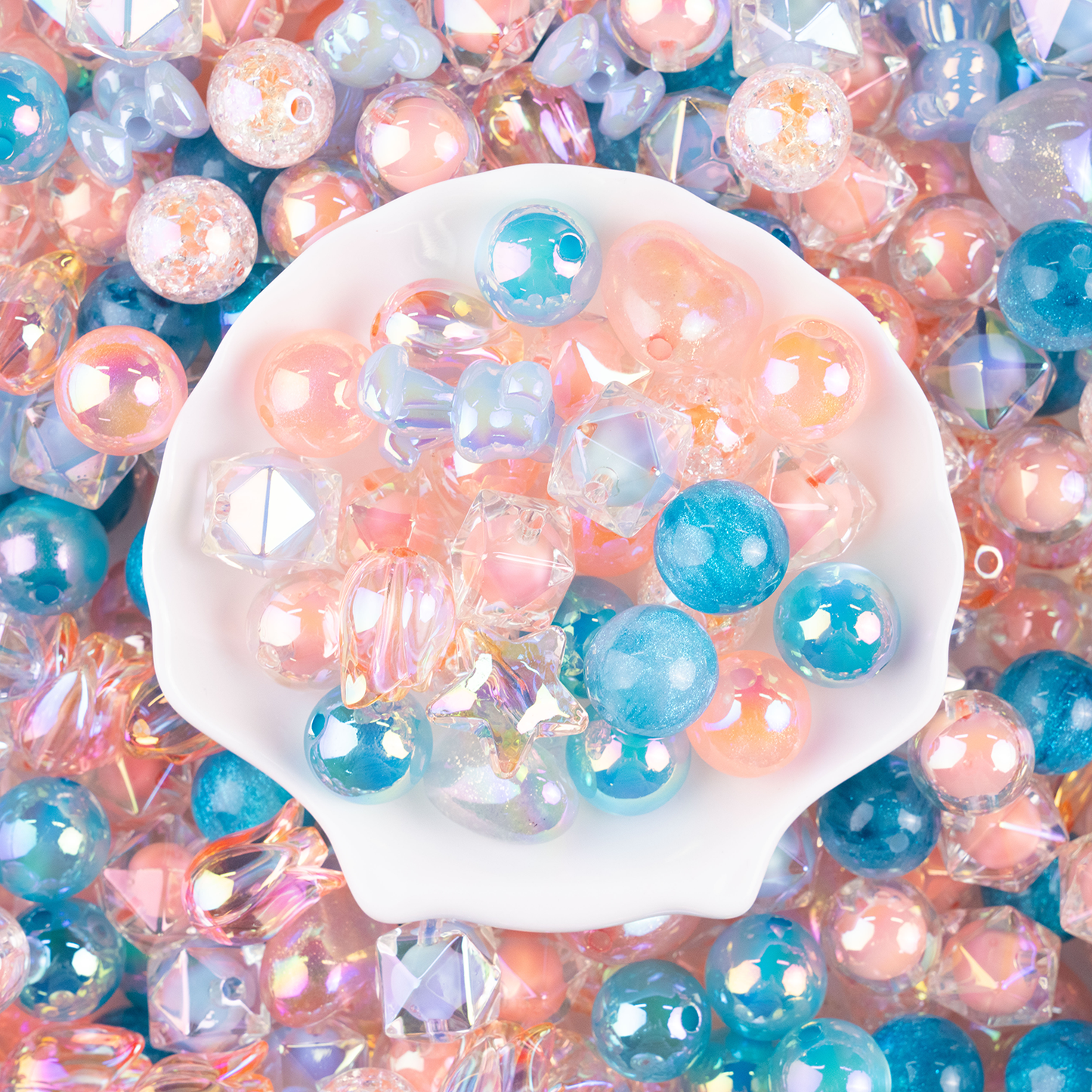 【Only For Tiktok Livestream!!】 Rainbow Bead Ocean Scoop DIY Bead Creator‘s Paradise