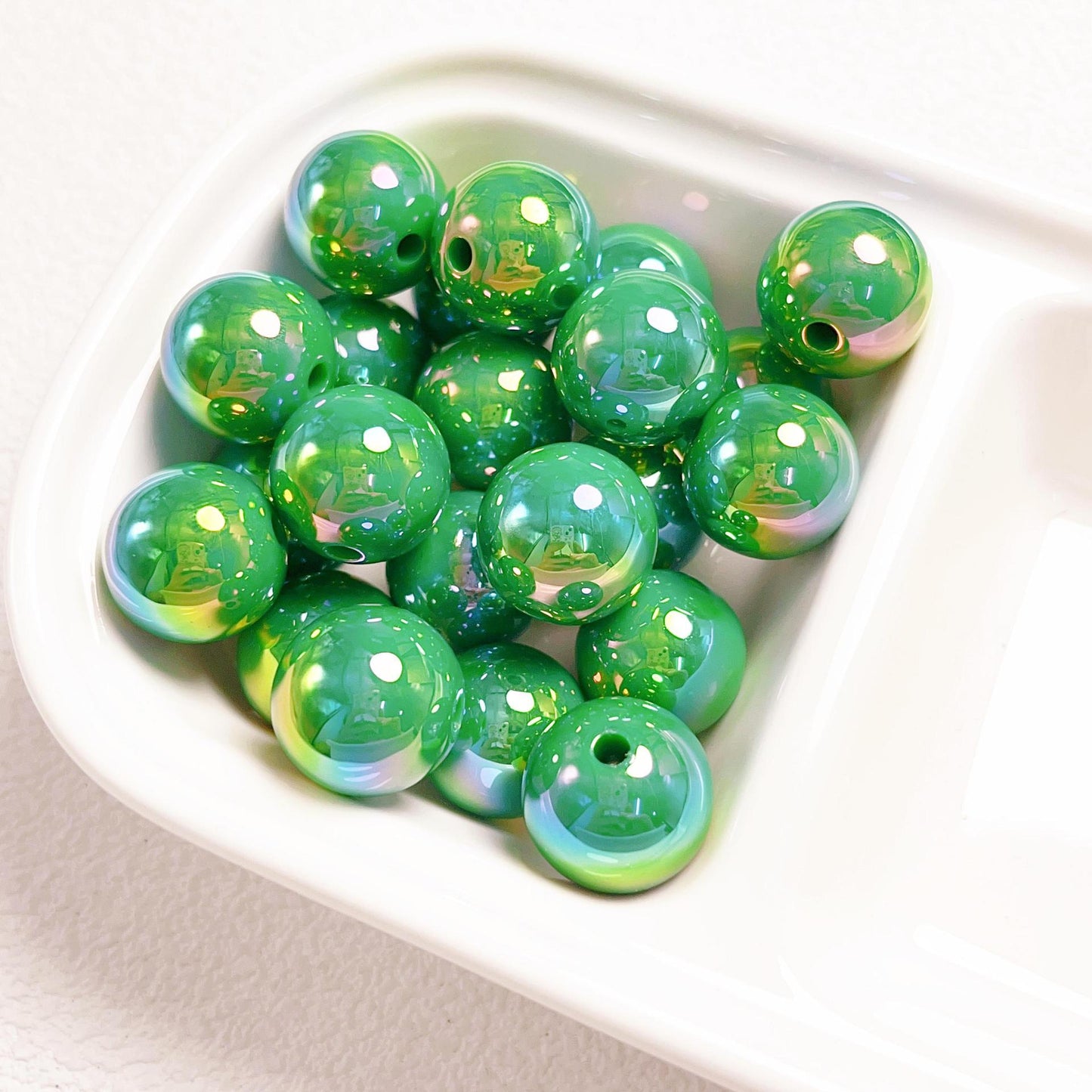 16MM UV coated colorful shell beads