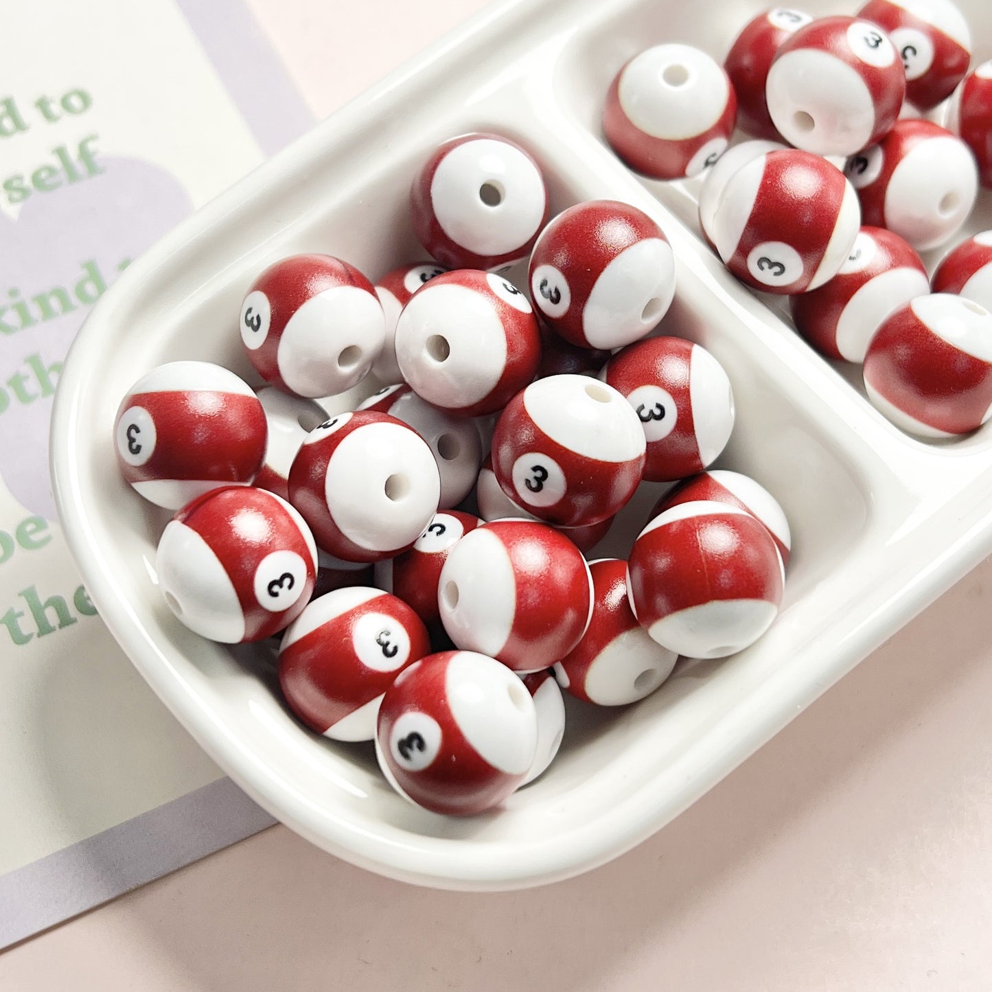 16MM Acrylic Eight Ball Beads Round Beads