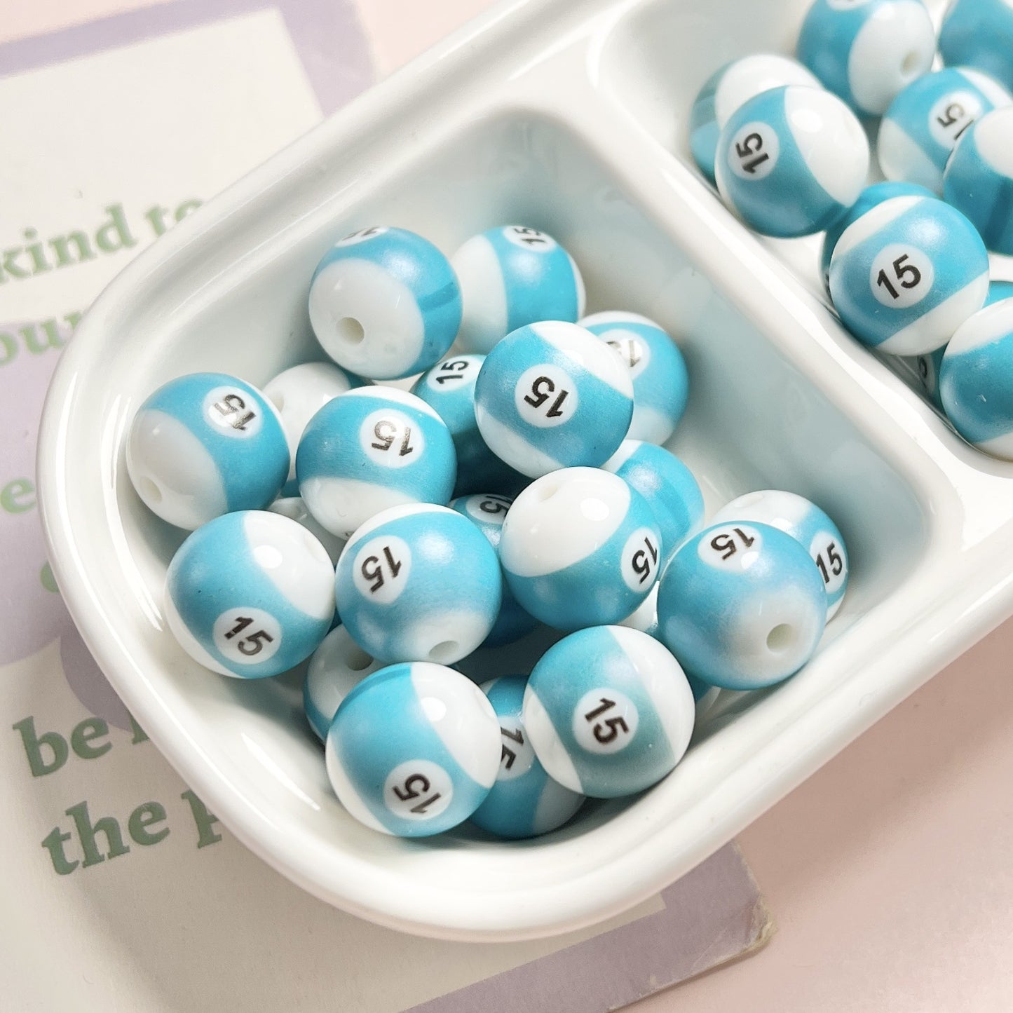 16MM Acrylic Eight Ball Beads Round Beads