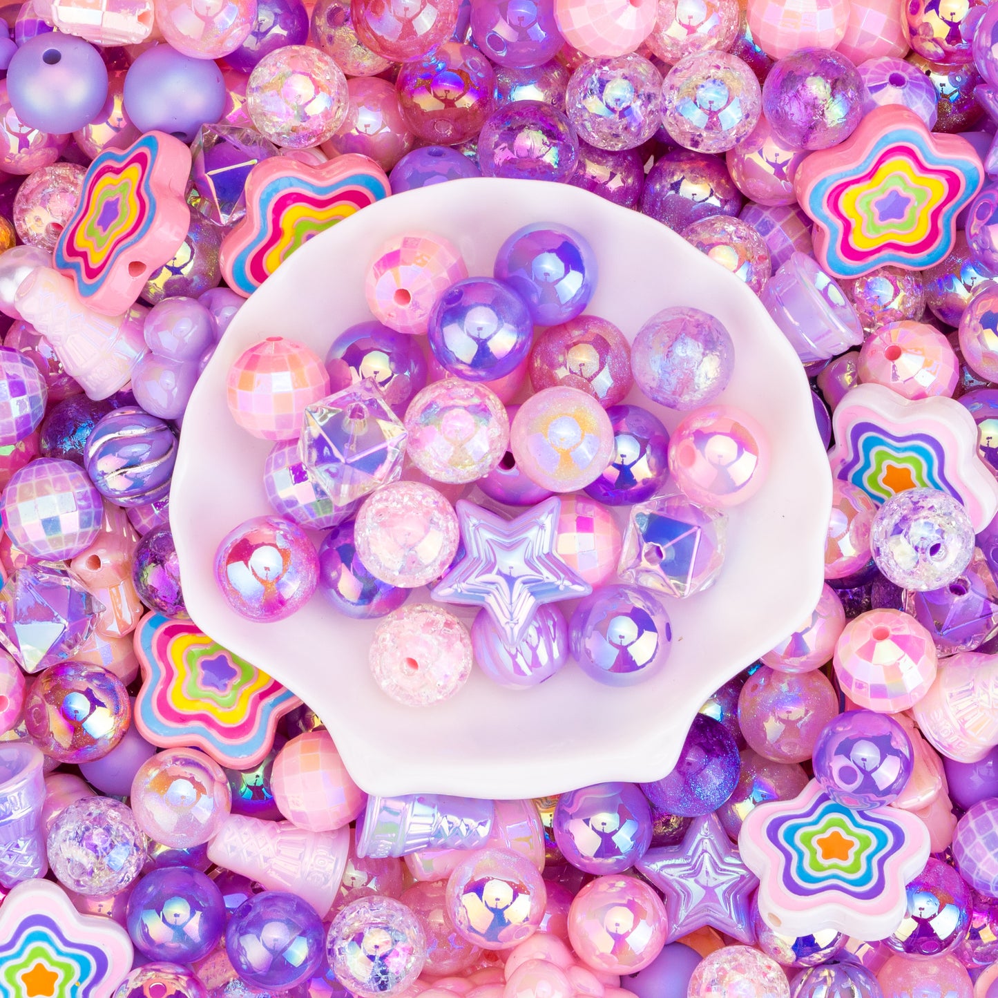 【Only For Tiktok Livestream!!】 Rainbow Bead Ocean Scoop DIY Bead Creator‘s Paradise